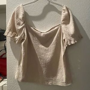 H and m beige top